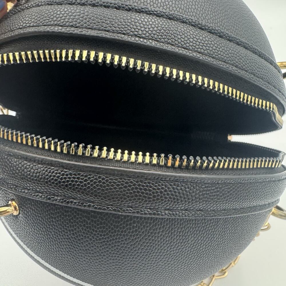 Basketball Shoulder Women Messenger Bag Purse Tote Mini Crossbody Round Handbag - Picture 5 of 6